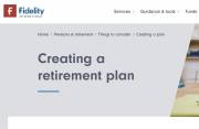Fidelity Personal Investing website