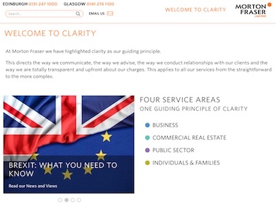 Morton Fraser website
