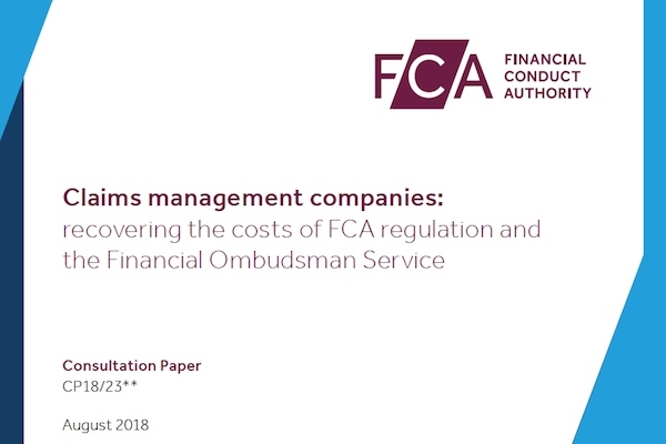 Claims management companies: recovering the costs of regulation and the Financial Ombudsman Service