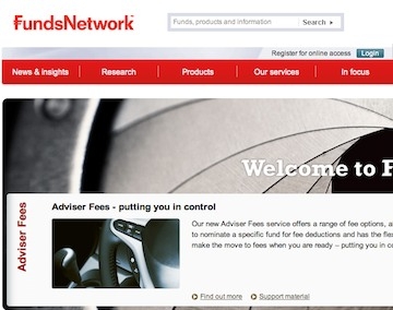FundsNetwork's website 