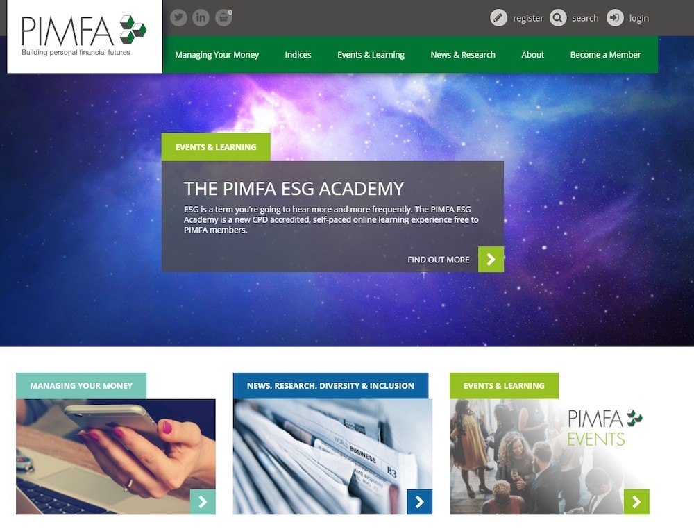 PIMFA website