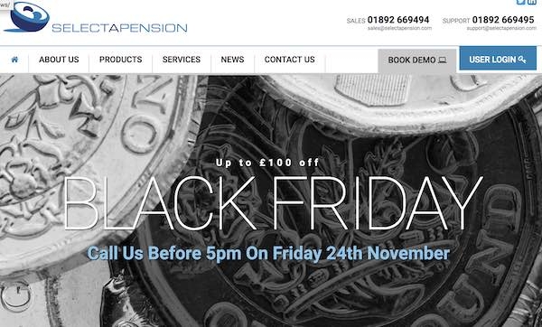 Selectapension's Black Friday offer